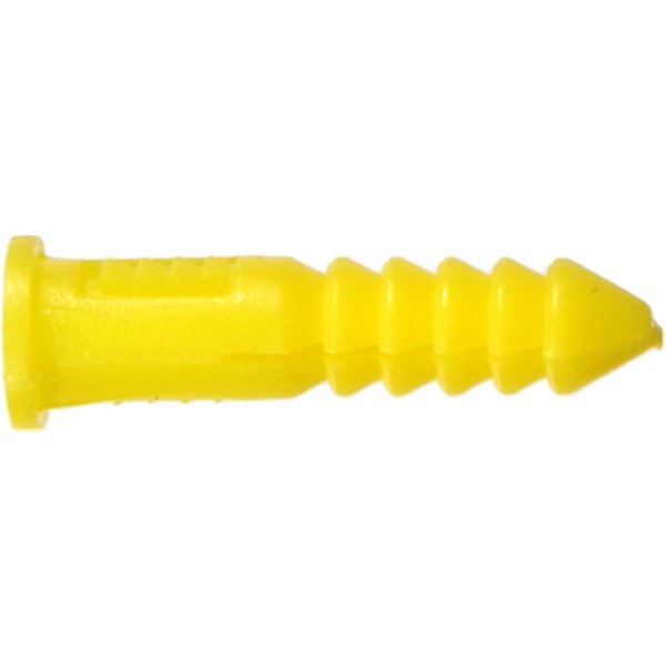 Homecare Products No.8-10-12 x 1.25 in. Ribbed Plastic Anchor with Out Screw; Blue - Pack of 100 HO1319260